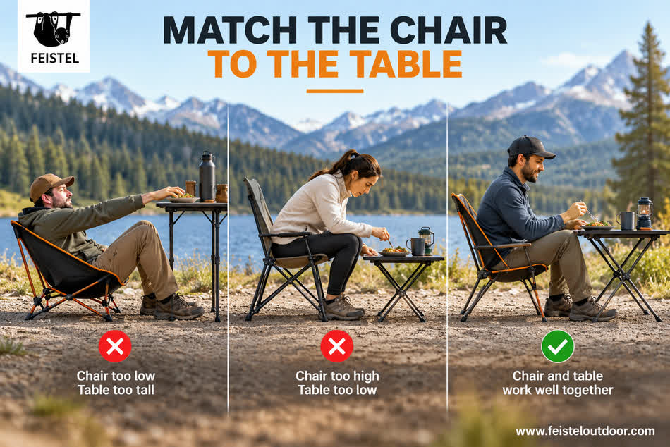 Camping Chairs and Tables Set