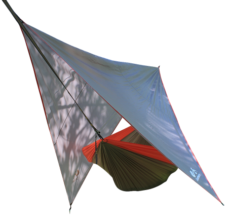 Lightweight Hammock Rain Fly Tent Tarp Survival Tarp Waterproof Camping Shelter 