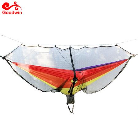 Outdoor Hammock Bug Mosquito Net with No-See Um Polyester Mesh for 360-Degree Protection 