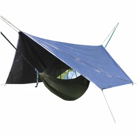 Lightweight Hammock Rain Fly Tent Tarp Survival Tarp Waterproof Camping Shelter 