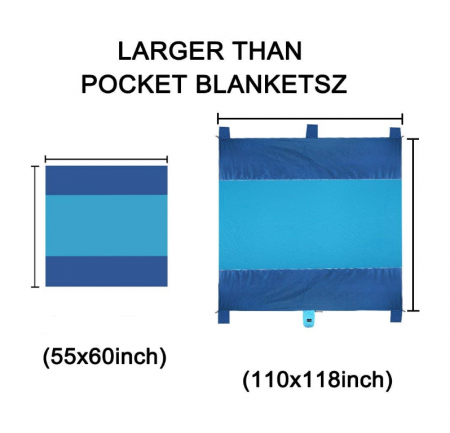 Outdoor Beach Blanket Quick Drying Blanket Lightweight Durable Nylon 