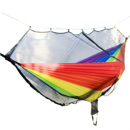 Polyester Fabric Hammock Bug Mosquito Net for 360 Degree Protection 