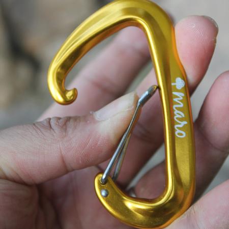 Rock climbing gear rock climbing holds 12KN aluminum carabiner hooks clips 
