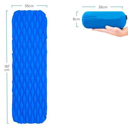 Compact Inflatable Waterproof Compact Air Ultralight Sleeping Pad Mat 
