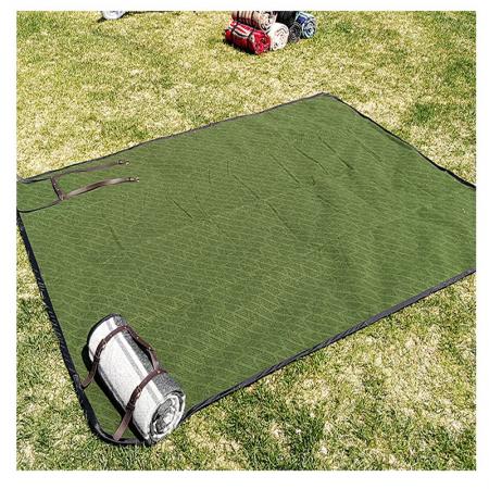 Waterproof Wool Picnic Blanket Beach Picnic Ground Outdoor Blanket Mat 