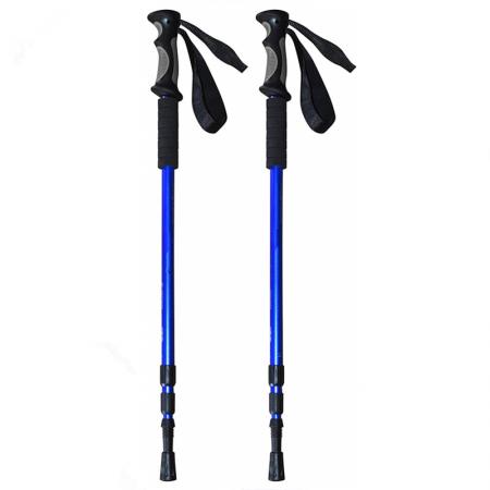 Lightweight 7075 Aluminum Nordic Trekking Trail Poles with Antishock and Quick Lock System 