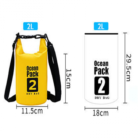 Outdoor Travel Portable 500d pvc Waterproof Dry Bag with Shoulder Strap 