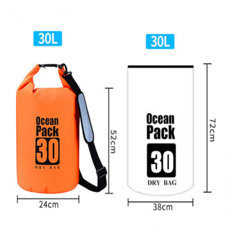 Outdoor Travel Portable 500d pvc Waterproof Dry Bag with Shoulder Strap 