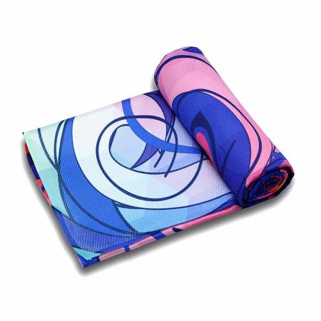 Sweat Absorbent Quick Drying Hot Yoga Towel with Corner Pocket Design 