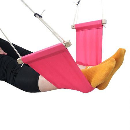 Portable Novelty Mini Office Foot Rest Stand Adjustable Desk Feet Hammock 