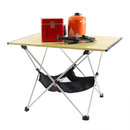 Aluminum Height Adjustable Lightweight folding camping table portable outdoor roll up table 