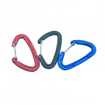Spring Loaded Gate Small Mini D Ring Carabiner Clip Lightweight Hook Keychain for Home RV, Camping, Traveling, Hiking, Fishing, Bottle, Backpack