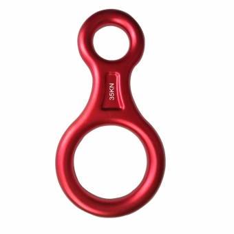 Belaying and Rappelling Rigging Plate 35KN Figure 8 Blue Red Rescue Descender