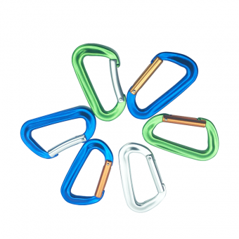 Colorful Mini Aluminum Carabiner Spring Clip Hook Keychain for Camping Hiking Fishing Traveling Backpack Bottle