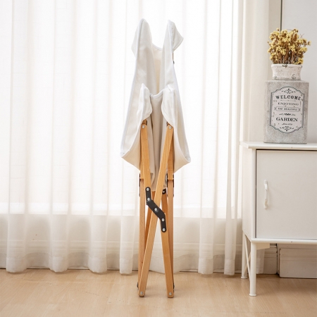 Outdoor folding beech chair, beach lounge wood chair for camping, backpacking picnic beach