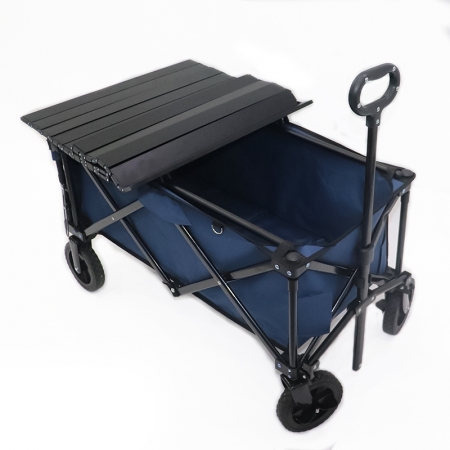 Collapsible Folding Portable Outdoor Garden Park Wagon Trolley Cart Camping Foldable Folding Push Wagon Cart