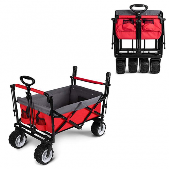 Outdoor portable multipurpose mini camping trolley folding wagon carts foldable utility trolley wagon cart