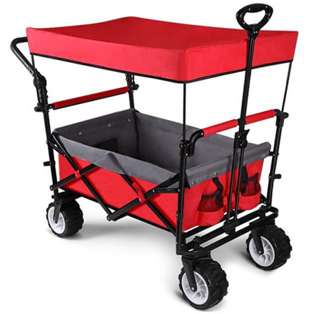 Outdoor Portable Wagon Folding Collapsible Garden Beach Cart Trolley wheel barrow foldable utility wagon 