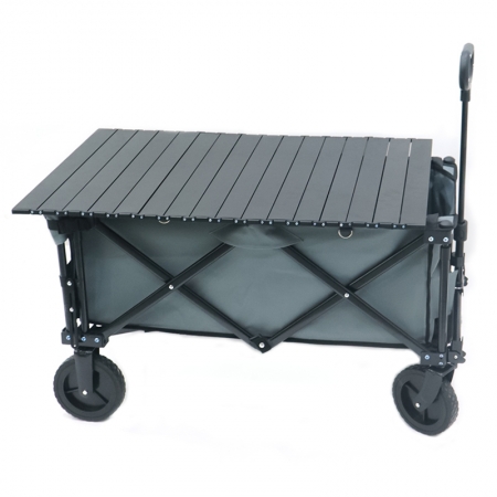 Camping beach cart wagon garden collapsible push cart wth 6 inch wheels kids camping trolley outdoor beach wagon 