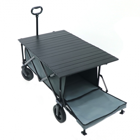 Camping beach cart wagon garden collapsible push cart wth 6 inch wheels kids camping trolley outdoor beach wagon 