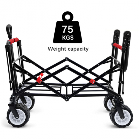 Outdoor Portable Wagon Folding Collapsible Garden Beach Cart Trolley wheel barrow foldable utility wagon 