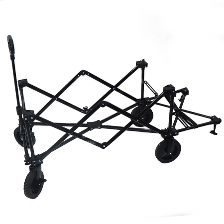 Collapsible Folding Portable Outdoor Garden Park Wagon Trolley Cart Camping Foldable Folding Push Wagon Cart