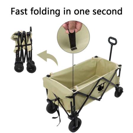 Heavy Duty Collapsible Folding Wagon Utility Outdoor Camping Garden Cart 