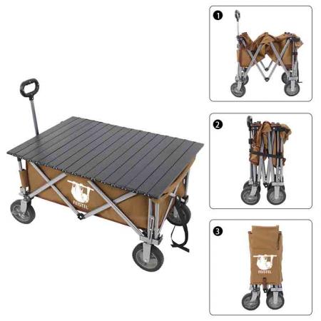 Collapsible Folding Garden Outdoor Park Utility Wagon Picnic Camping Cart 