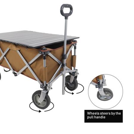 Collapsible Folding Garden Outdoor Park Utility Wagon Picnic Camping Cart