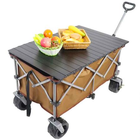 Garden Tool Collapsible Outdoor Garden Utility Wagon With Cover Bag 