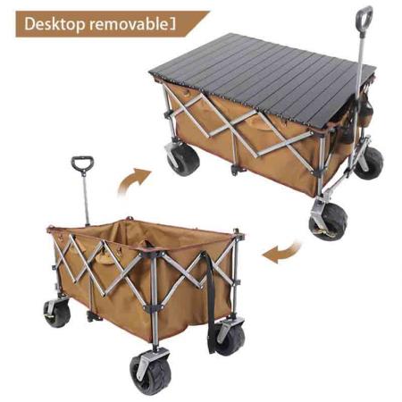 Garden Tool Collapsible Outdoor Garden Utility Wagon With Cover Bag 
