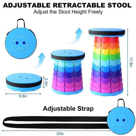 New Retractable Stool folding portable stool camping Plastic stool 