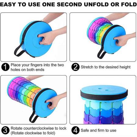 New Retractable Stool folding portable stool camping Plastic stool 