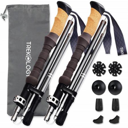 Collapsible Aluminum 6013 Walking Stick Hiking Trekking Poles
