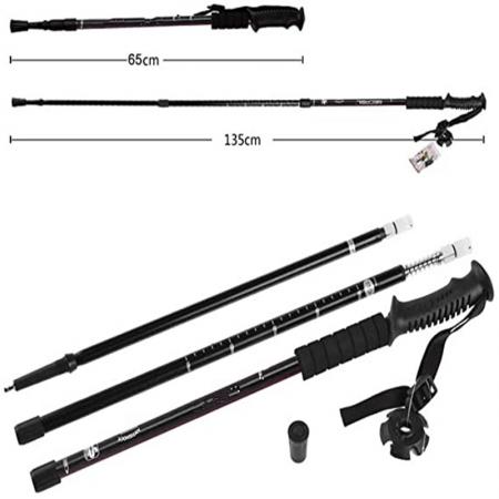 Supply Collapsible Trekking Hiking Poles Trekking Trail Poles