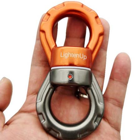High Quality Aluminum Safety Locking Swivel Carabiner 