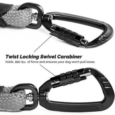 Aluminum Swivel Dog Hooks Rotating D Shape Carabiner Hook 