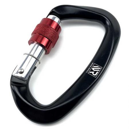 Hot Sale 25KN Outdoor Climbing Locking Aluminium Carabiner 