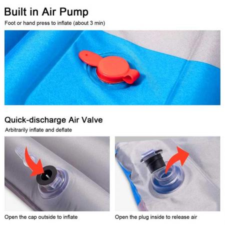 Outdoor Lightweight PVC Sleeping Pad for Camping Tent 