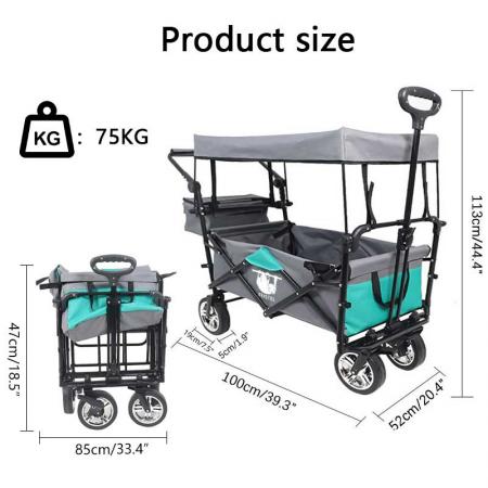 Wholesale Outdoor Picnic Camping Beach Garden Trail Foldable Collapsible Folding Utility Cart Wagon 