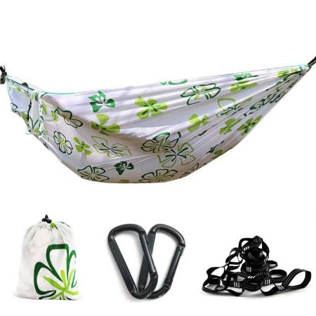 Amazon Hot Douable Outdoor Camping Nylon Hammock Parachute Hammock for 2 Person 