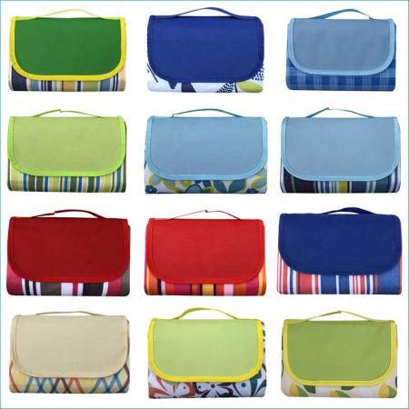 Custom Folding Large Oxford Waterproof Beach Mat Blanket 