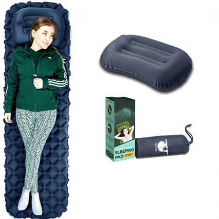 Camping Lightweight sleeping pad with pillow for Camping hiking 
