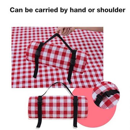 Custom Logo Outdoor Waterproof Canvas Picnic Blanket Mat 