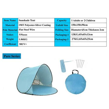 Compact lightweight baby tent beach for outdoors 