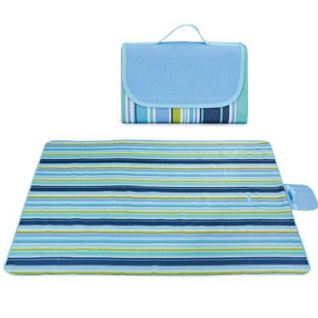 Custom Folding Large Oxford Waterproof Beach Mat Blanket 