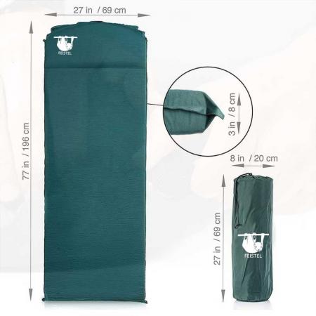 Portable Camping inflatable sleeping mat pad for outdoors 