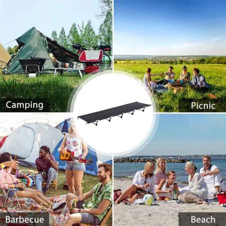 Wholesale outdoor Ultralight Portable foldable camping bed Aluminium folding bed 