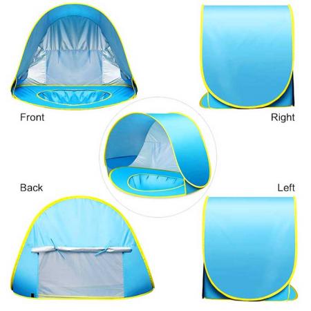 Children Portable compact pop up beach tent for baby 