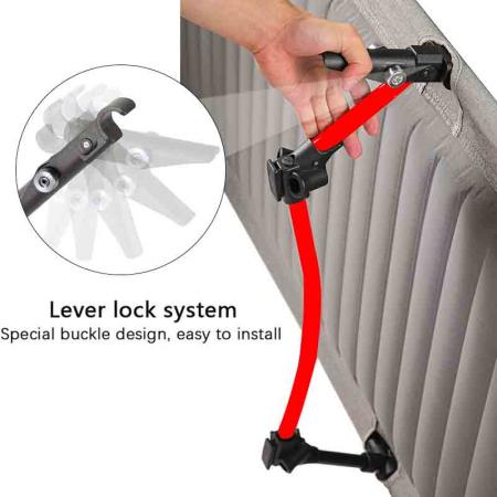 Outdoor Military Army camping equipment adjustable height Sleeping Cot folding camp bed 